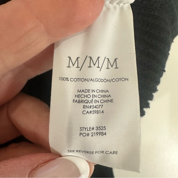 cabi cropped sweater black ribbed - Picture 8 of 9